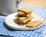 A picture of step 5 of Koya Dofu (Freeze-dried Tofu) Cheese Crackers Curry Flavored.