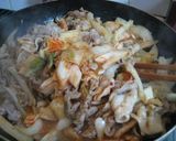 A picture of step 4 of Pork and Kimchi Hot Pot.