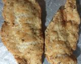 A picture of step 6 of Cheesy Parmesan Chicken (fried).