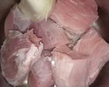 Foto del paso 1 de la receta: Guisado de carne de puerco con verdolagas y papas