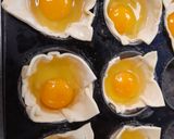 A picture of step 2 of Breakfast egg cups.