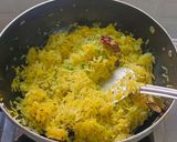 A picture of step 2 of Raw papaya Sambharo with a kick.