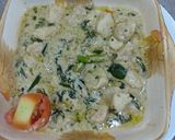 A picture of step 6 of Yogurt and mint chicken.