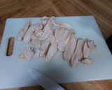 A picture of step 6 of Seasoned Chicken & cheese wrap with bell peppers and sour cream..