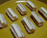A picture of step 2 of Baked Chikuwa with Mentaiko and Cheese.