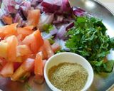 A picture of step 1 of Chana masala (chole).