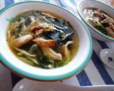A picture of step 11 of Simple & Tasty Green Onion & Chicken Soup.