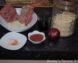 A picture of step 23 of Sumac-beetroo rice with meatballs.