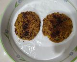 A picture of step 6 of Rajma tikki chaat.
