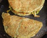 A picture of step 8 of Moong chilka dal tacos.