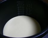 A picture of step 5 of Easy & Healthy Cheesecake in a Ricecooker.