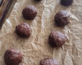 A picture of step 3 of Easy Crumbly Chocolate Protein Bites.