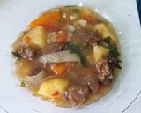 Hình bước làm 7 của món Bò sốt vang (ăn bún hoặc bánh mỳ)