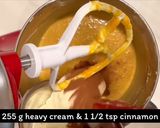 A picture of step 7 of Pumpkin cheesecake with gingersnap pecan crust.