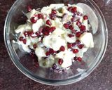A picture of step 3 of Mix Fruit cream.