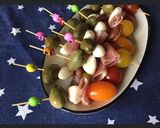 Une image de l'étape 1 de Petites brochettes apéritives.