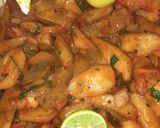 A picture of step 4 of Chips Masala. #themechallenge.