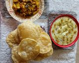A picture of step 2 of Semolina dry fruits kheer.