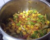 A picture of step 2 of Sweet corn and Spinach pulao.