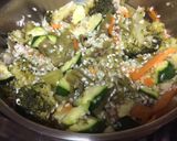 Foto del paso 1 de la receta Arroz meloso de habas, zanahoria, calabacín y brócoli