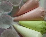 Foto langkah ke 3 dari resep Bolu Kukus Mekar/Bolu Kukus Semangka.