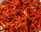 A picture of step 3 of Chinese bhel.