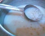 A picture of step 2 of Sabudana kheer.