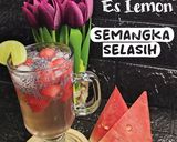 Foto langkah ke 5 dari resep Es lemon semangka selasih.