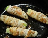 A picture of step 5 of [Farmhouse Recipe] Meat-Wrapped Broccoli Stalk.