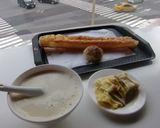 A picture of step 14 of Taiwanese Danbing-style Breakfast Crepe with Egg and Flour.