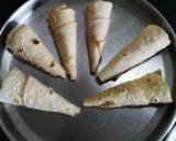 Paneer roti cone recipe step 3 photo