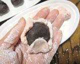 A picture of step 5 of Super Easy! Red and White Heart Manju (Steamed Buns) for Valentine's Day.