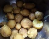 A picture of step 5 of Tomato kachori with sweet, tangy, spicy,potato.