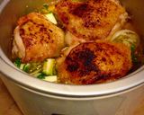 A picture of step 4 of Rice Cooker Chicken Dinner.
