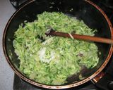 A picture of step 4 of Low histamine corn and rice pasta with cauliflower and zucchini.
