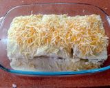 A picture of step 6 of Meatballs lasagna.