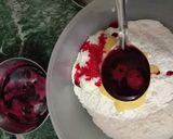 A picture of step 1 of Beetroot Balushahi.