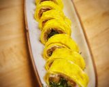 Foto del paso 5 de la receta Falso sushi de salmón y rúcula