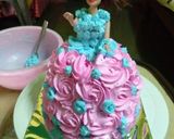 A picture of step 7 of Doll cake.
