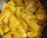A picture of step 1 of Alphonso mango Mastani.