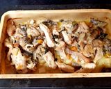 A picture of step 10 of My Chilli Chicken, Mushroom & Potato Bake. 😊.