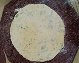 A picture of step 5 of Soya Square parantha.