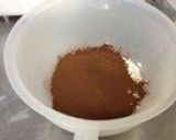 A picture of step 7 of Molten Chocolate Cake.
