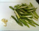A picture of step 3 of Fried Asparagus and Bacon.