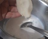A picture of step 4 of Bengali delicacy dudhpuli.