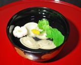 A picture of step 7 of Clear Clam Soup for Doll's Festival or Okuizome (Symbolic First Meal Ritual).