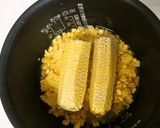 A picture of step 4 of Rice Cooked with Corn.