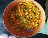A picture of step 1 of Mixed Vegetables Fritters.