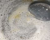 A picture of step 5 of South Indian cuisine platter(dosa,sambar,chutney,potato veggie).