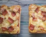 A picture of step 4 of Scrumptious easy to make pizza toast..
